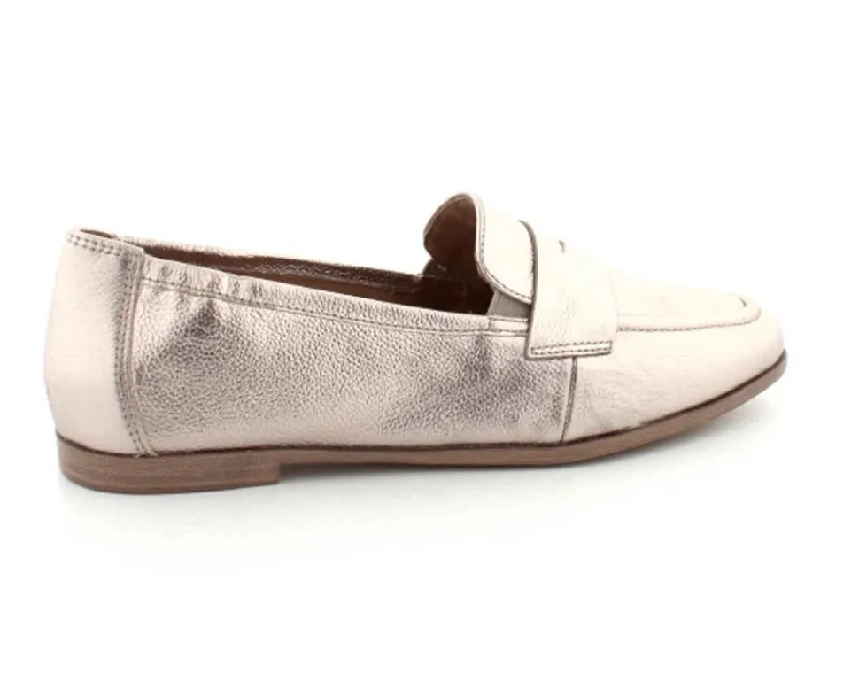 Elina Guld Skind loafer