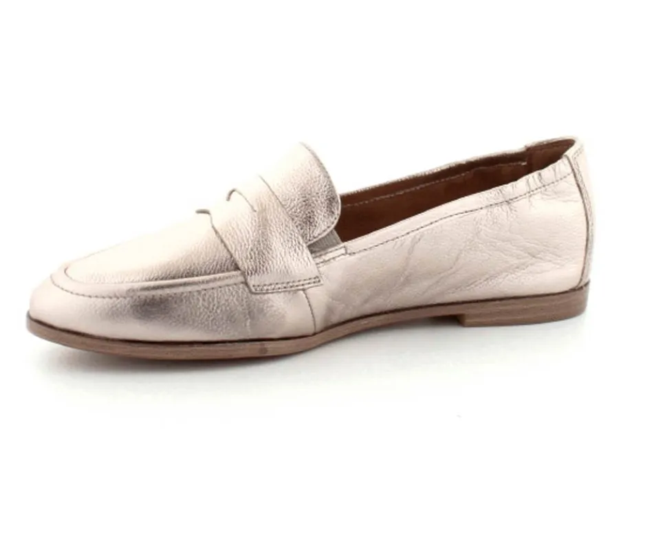 Elina Guld Skind loafer