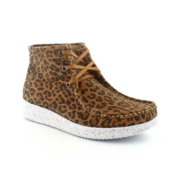 Emma Leopard Snørestøvle