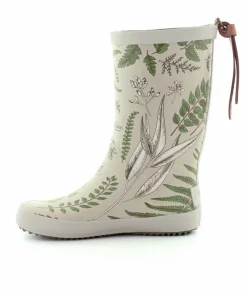 Green Flowers Gummistøvle