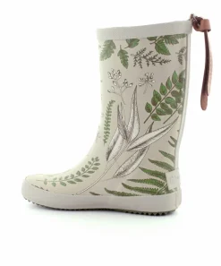Green Flowers Gummistøvle