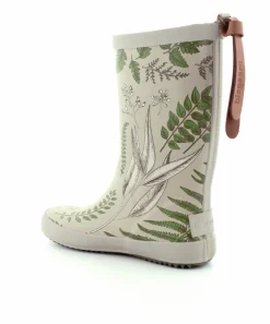 Green Flowers Gummistøvle