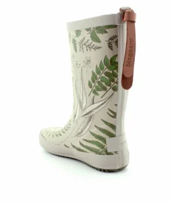 Green Flowers Gummistøvle