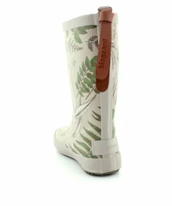 Green Flowers Gummistøvle