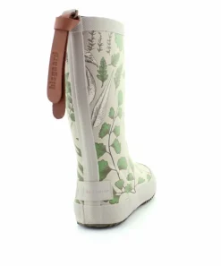 Green Flowers Gummistøvle