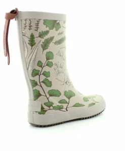 Green Flowers Gummistøvle