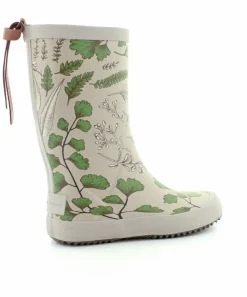 Green Flowers Gummistøvle