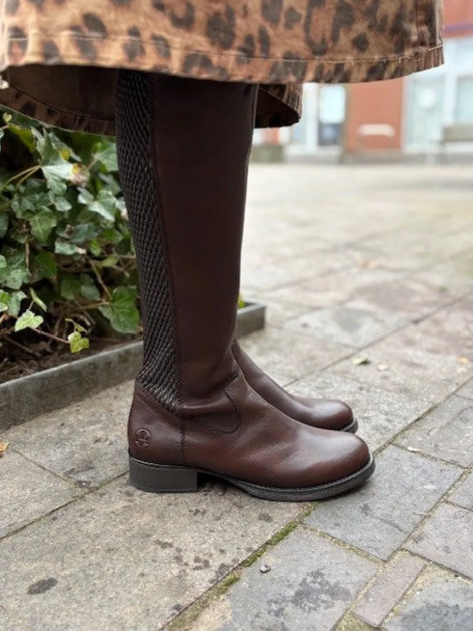 Langskaftet Skind Støvle