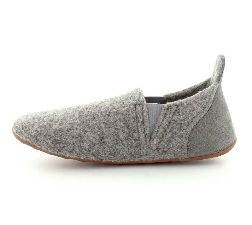 Sailor Grey Wool Hjemmesko
