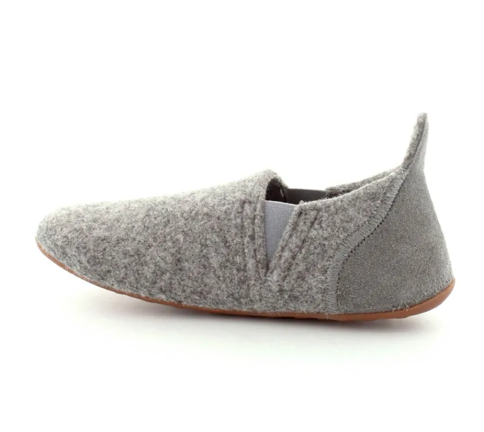 Sailor Grey Wool Hjemmesko