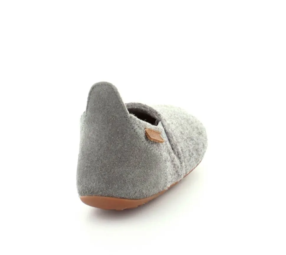 Sailor Grey Wool Hjemmesko
