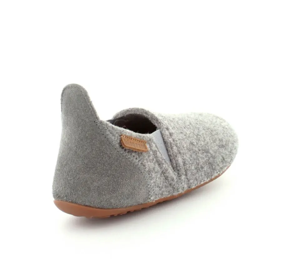 Sailor Grey Wool Hjemmesko