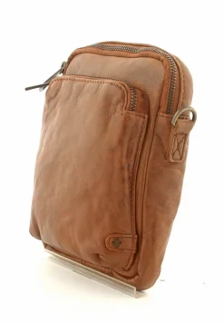 Skind Mobiltaske Cognac
