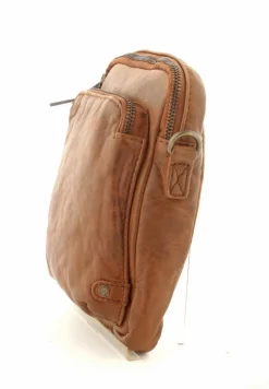 Skind Mobiltaske Cognac