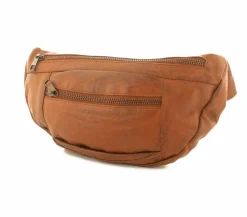 Stor Skind Bumbag Cognac