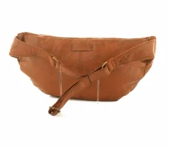 Stor Skind Bumbag Cognac