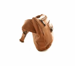 Stor Skind Bumbag Cognac