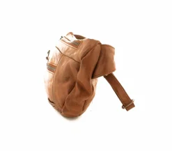 Stor Skind Bumbag Cognac