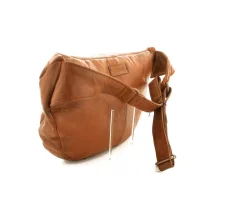 Stor Skind Bumbag Cognac