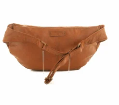 Stor Skind Bumbag Cognac