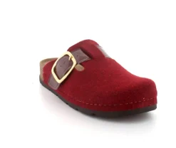 Weinrot Filz Slippers