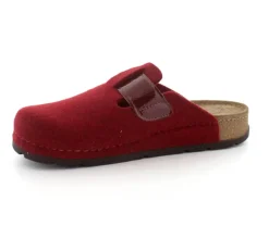 Weinrot Filz Slippers
